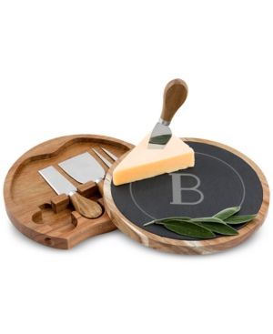 Cathy's Concepts Personalized Slate and Acacia Wood Cheese Board Set | Macys (US)