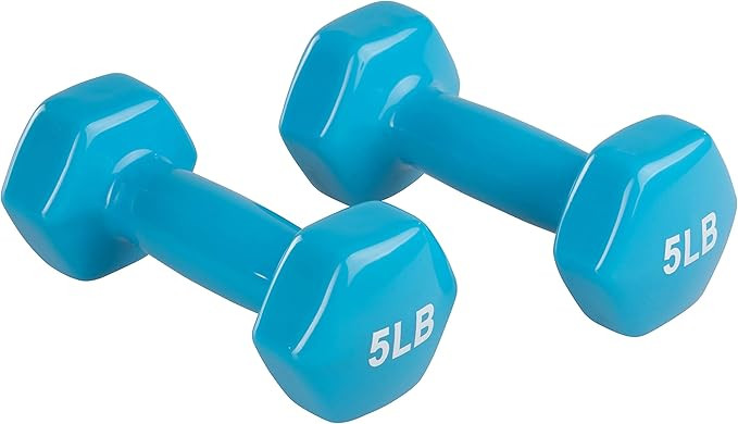 AmazonBasics Vinyl Dumbbell Weight Pair, Set of 2 | Amazon (US)