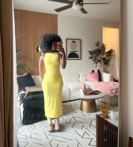 Vibrant yellow dress 

#LTKHome #LTKStyleTip #LTKOver40