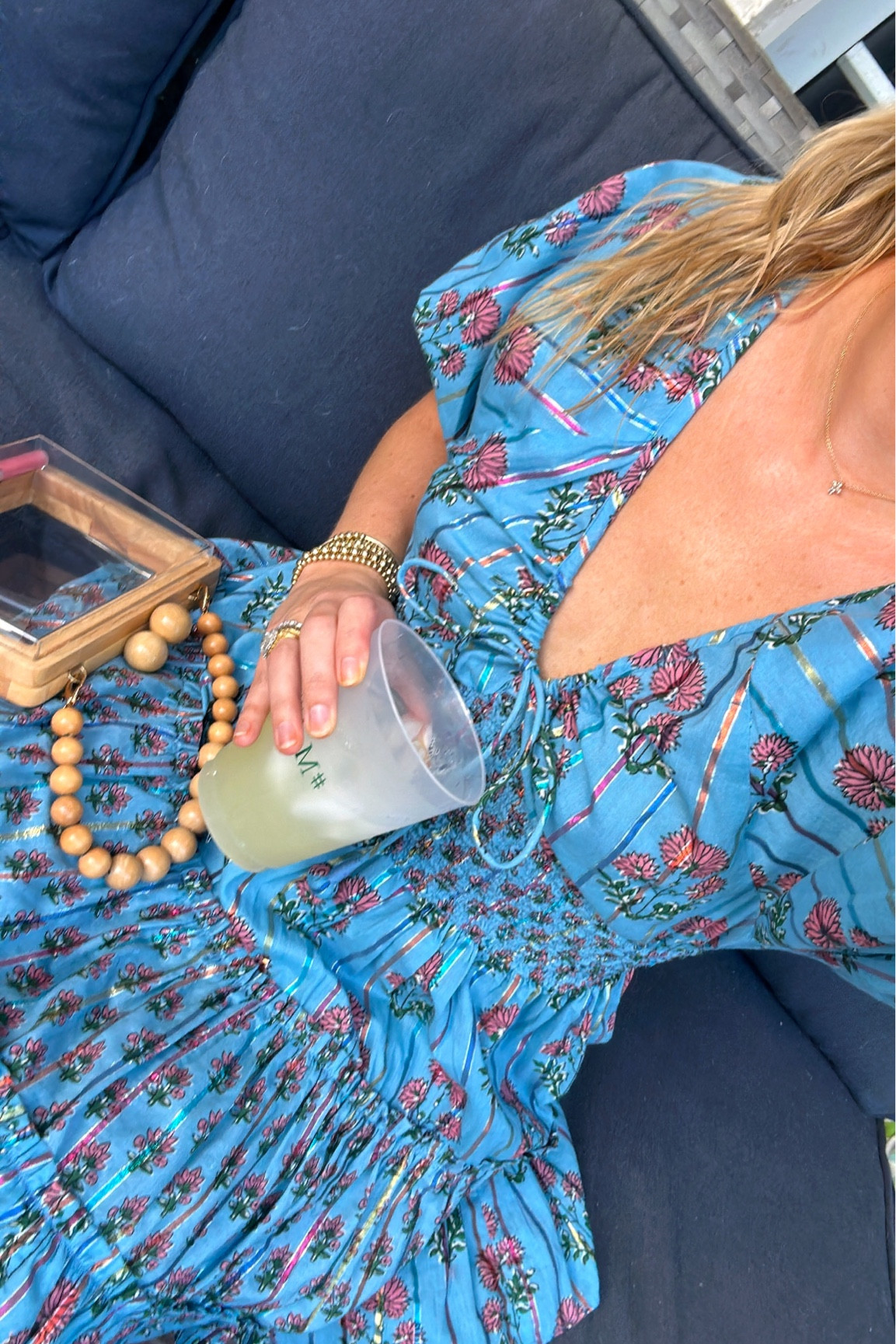 Saylor blue floral dress! Runs true to size and is so perfect for spring and summer 🌺🩵 #Saylor #summerdress 

#LTKitbag #LTKstyletip #LTKSeasonal
