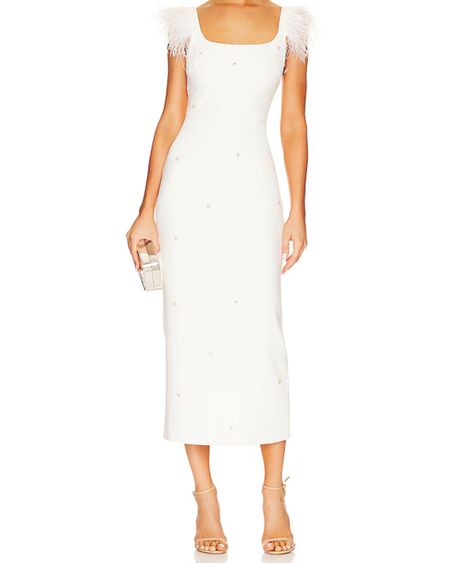 Lovely white midi dress 

#LTKWedding #LTKStyleTip #LTKParties