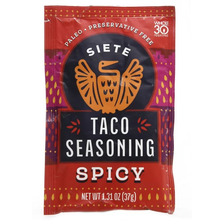 Siete Family Foods Spicy Taco Seasoning Mixed Spice Packet, 1.31 oz. | Walmart (US)