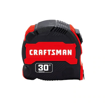 CRAFTSMAN Red Compact Easy Grip 30-ft Tape Measure | Lowe's