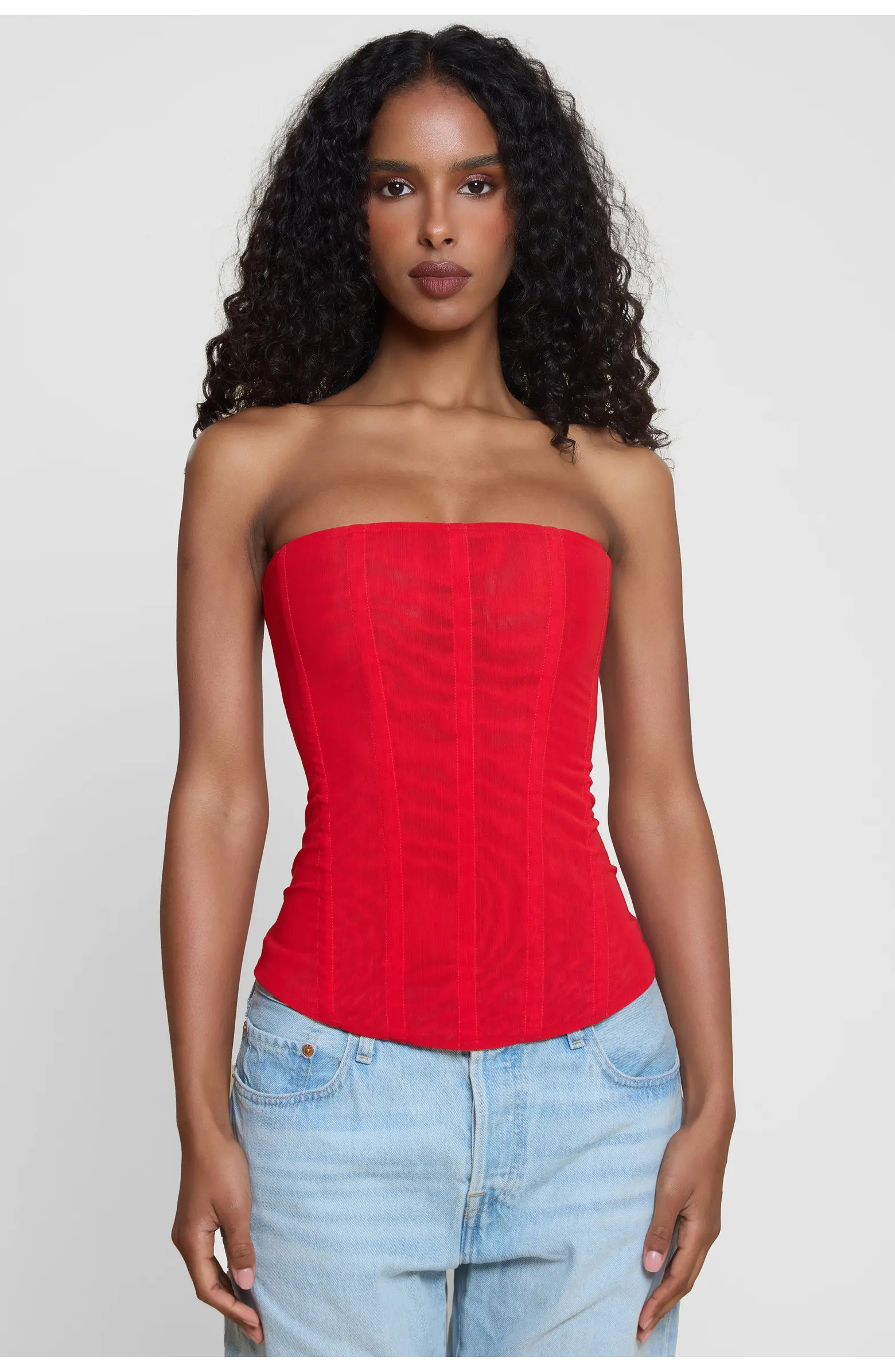 Muse Mesh Corset Top | Nordstrom