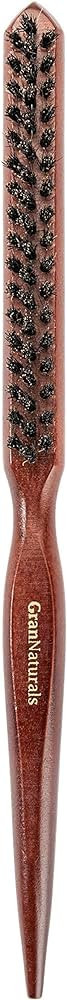 GranNaturals Teasing Boar Bristle Hair Brush for Women - Teasing Comb with Rat Tail Pick for Hair... | Amazon (US)