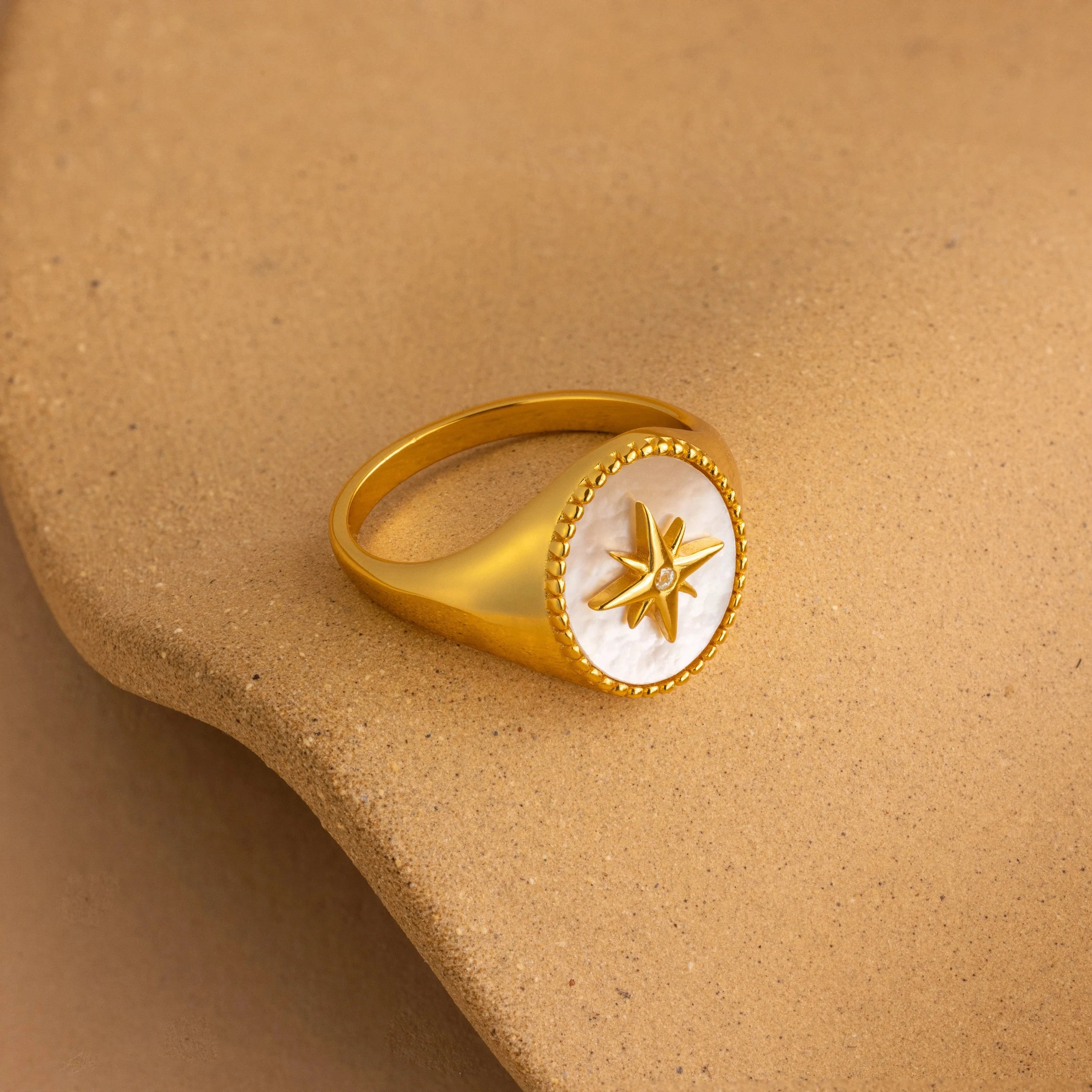 North Star Signet Ring | Caitlyn Minimalist