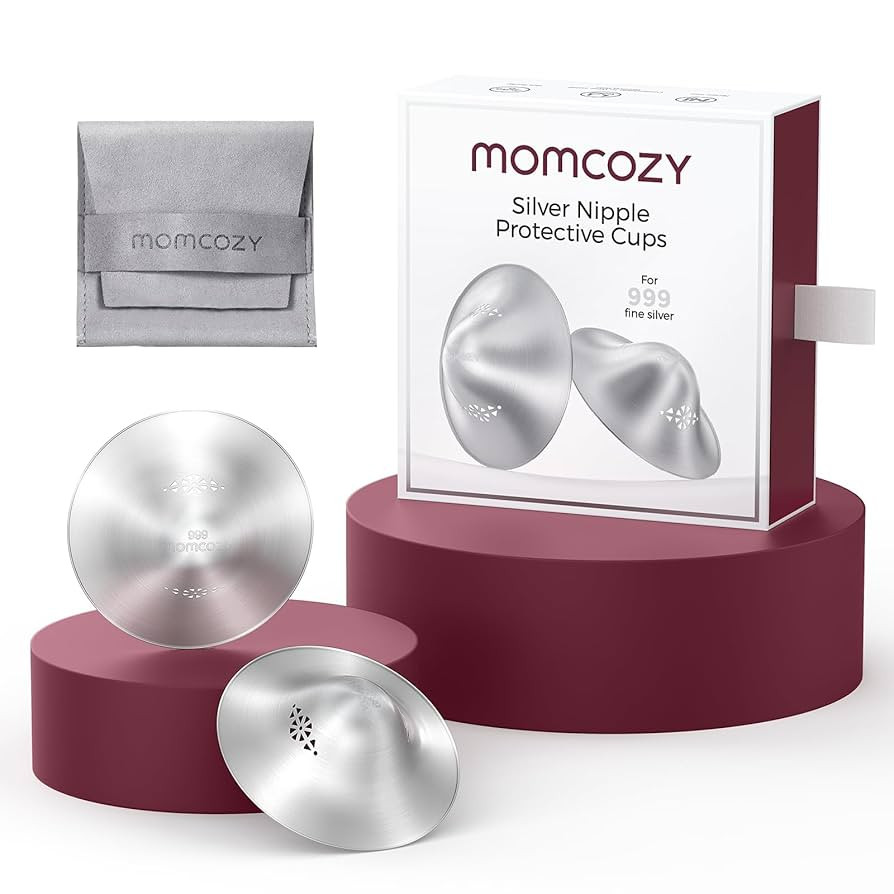 Momcozy 999 Silver Nursing Cups Original Perforated Breathable Design, 999 Silver Nipple Cover fo... | Amazon (US)