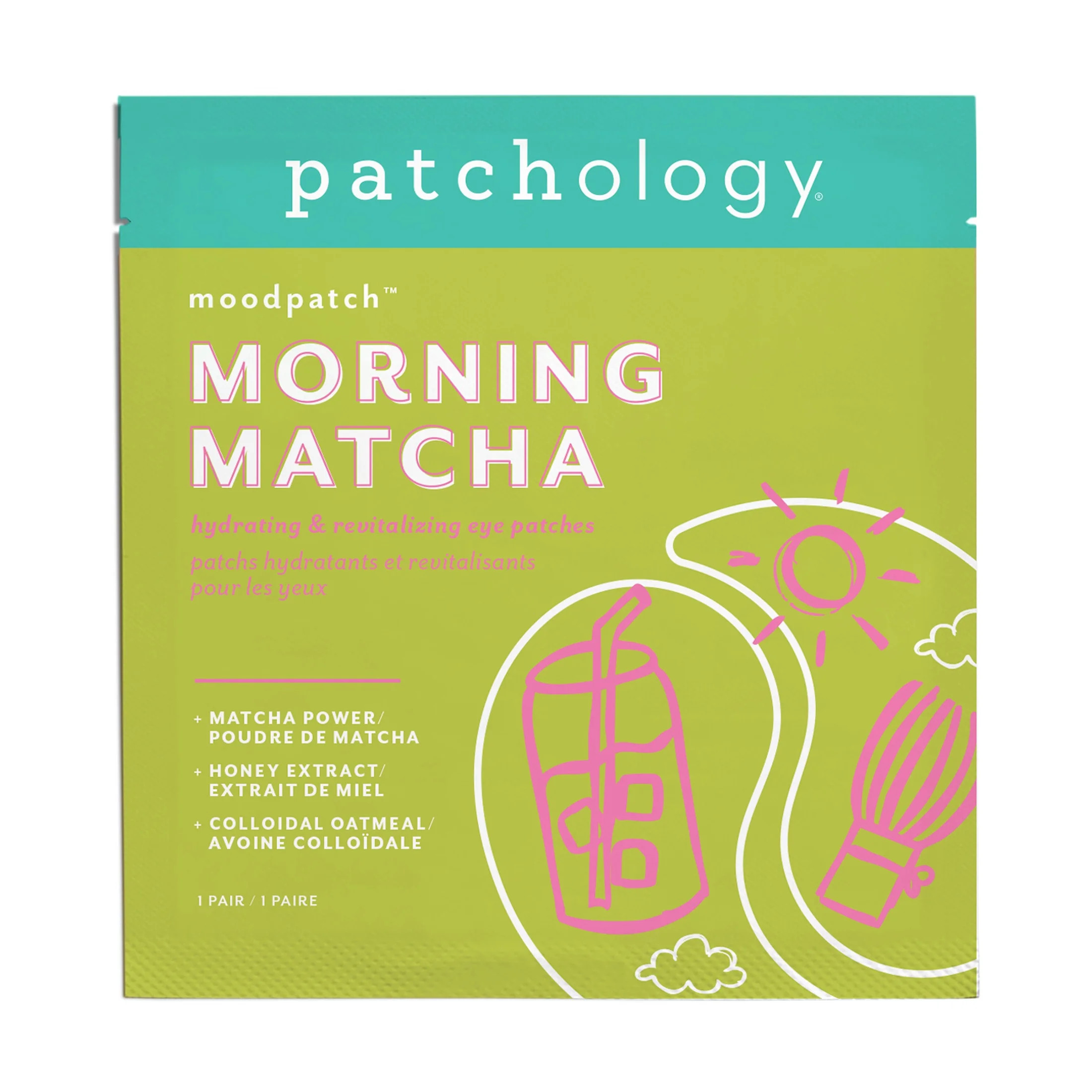 Patchology Energizing Morning Matcha Under-Eye Mask, 1 Pair | Walmart (US)