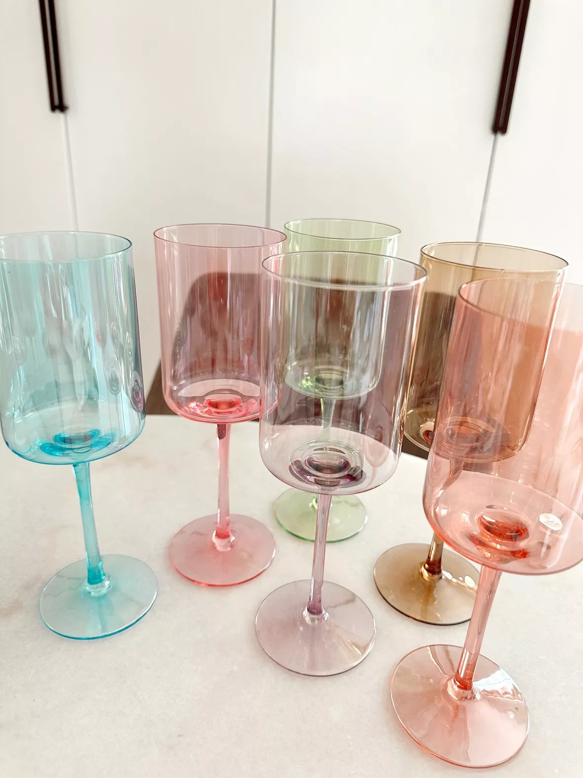 Colored Wine Glasses Set of 6 - … curated on LTK