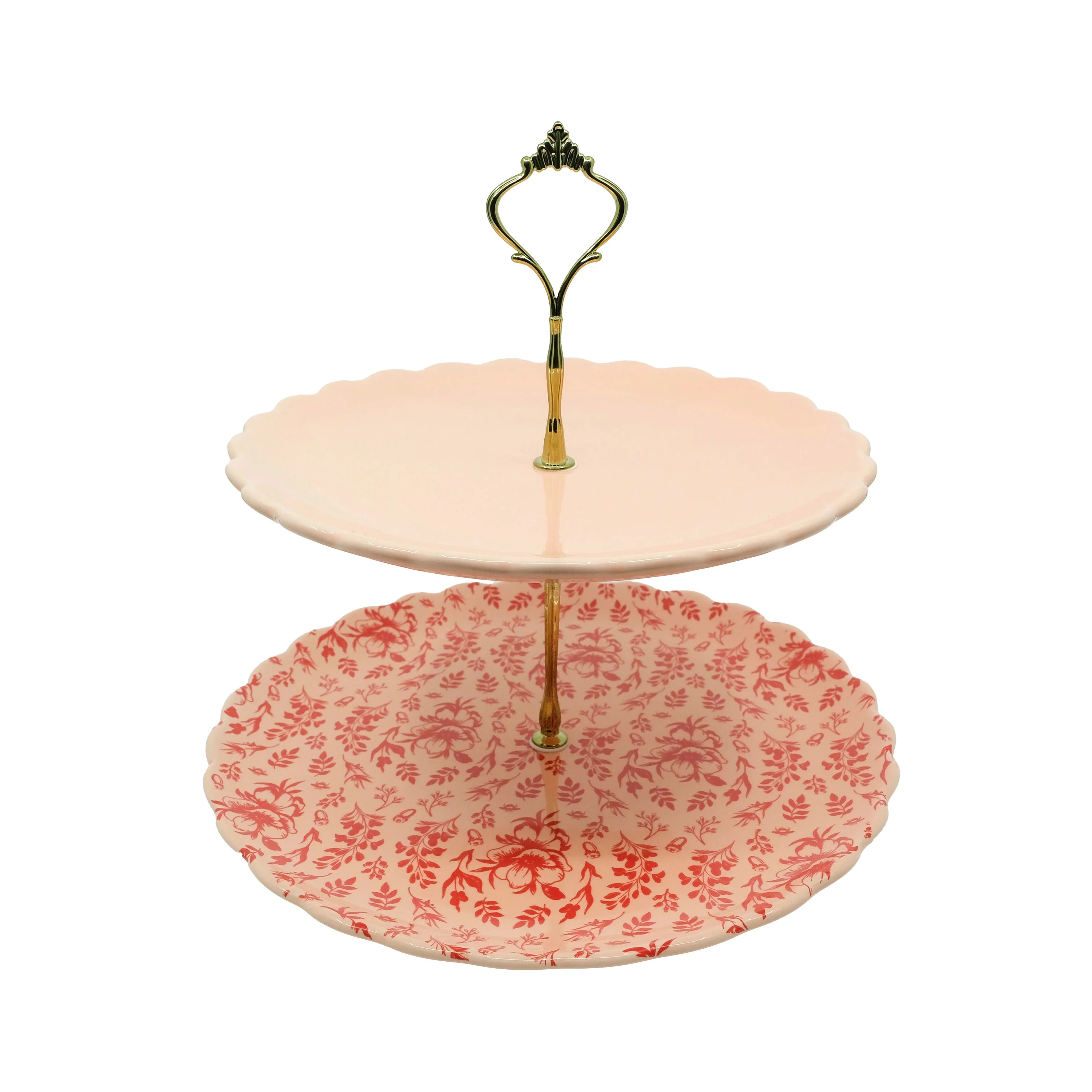 Bridgerton Large Pink Tiered Tray | Walmart (US)