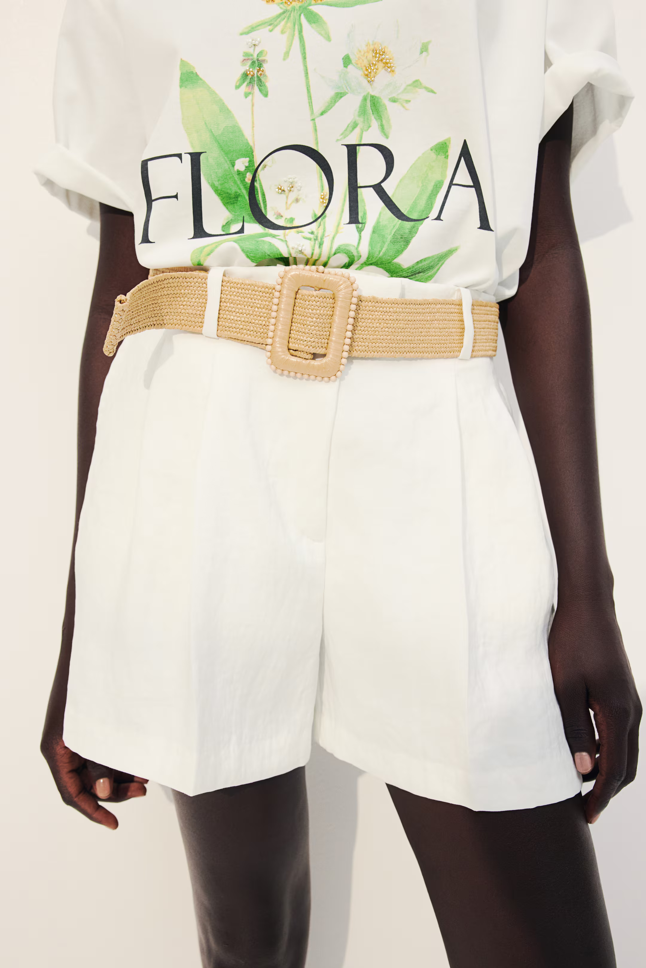 Belted Twill Shorts | H&M (US + CA)