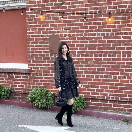 Loving the long sleeve dress trend this season. This dress can be paired with knee boots (these are on sale) in the colder weather, ankle boots in spring, and sandals with a straw bag in summer. Love! 💕

#LTKunder100 #LTKstyletip #LTKsalealert