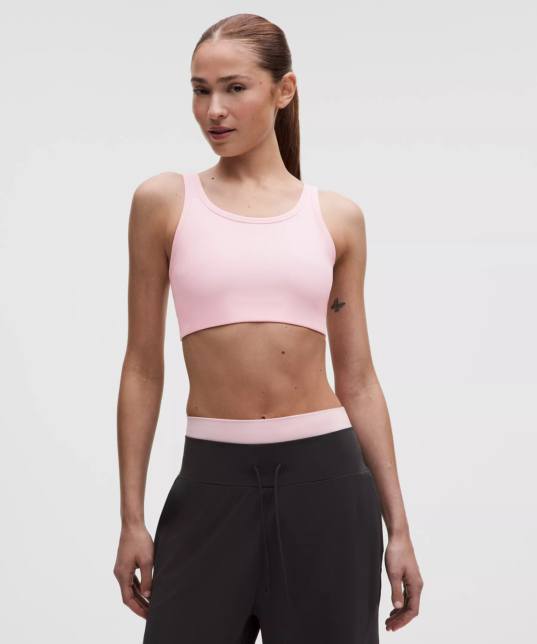 Nulu Ribbed Scoop-Neck Bra | Lululemon (US)