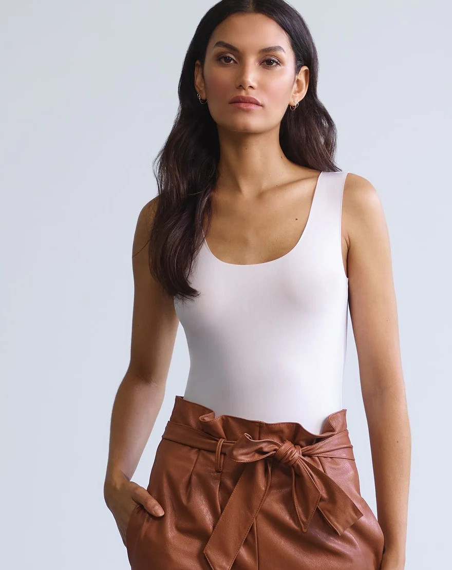 Butter Tank Bodysuit - White | Commando - Women's Intimates | Bohemian Mama