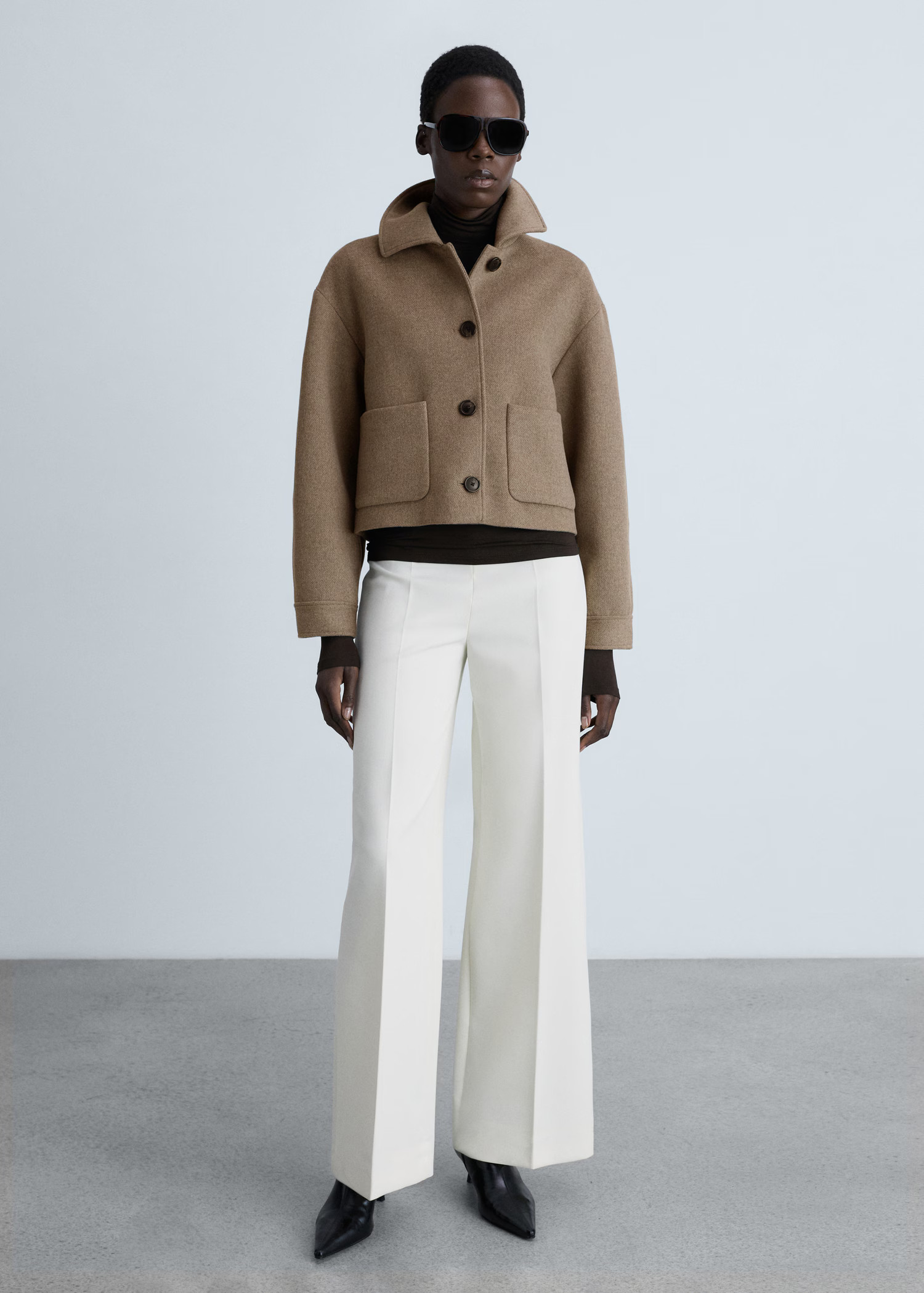 Wool jacket with pockets - Women | MANGO USA | Mango (US/MX/AU)