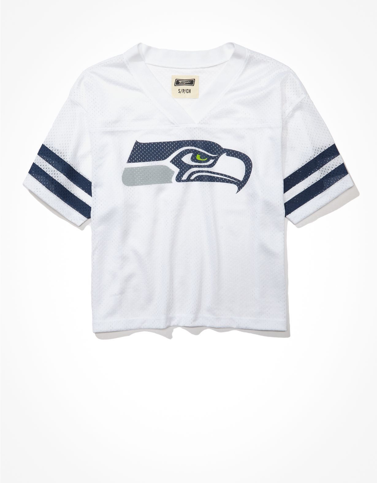 Tailgate Women's Seattle Seahawks Cropped Mesh Jersey | American Eagle Outfitters (US & CA)