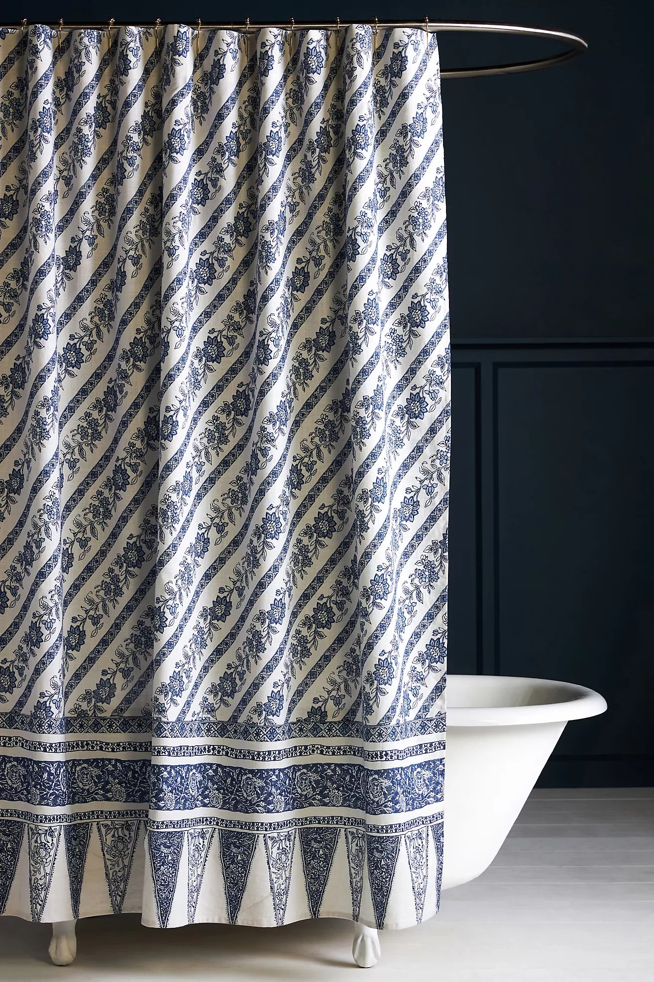 Mark D. Sikes Organic Cotton Shower Curtain | Anthropologie (US)