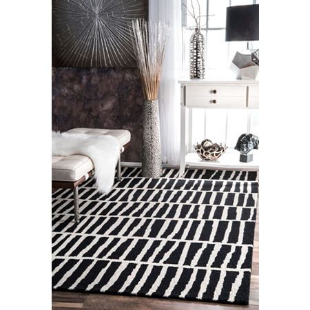 nuLoom Hand Tufted Lemuel Rug, One Size , Black | JCPenney