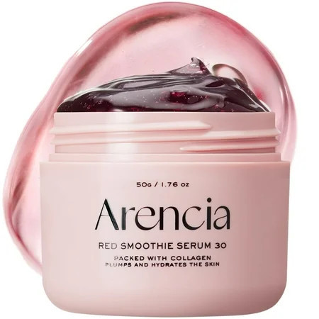 Arencia - Fresh Red Smoothie Serum 30. Overnight Red Smoothie Face Mask Serum Glowing & Soothing with 30% red collagen Niacinamide Peptide Vitamin E | Walmart (US)