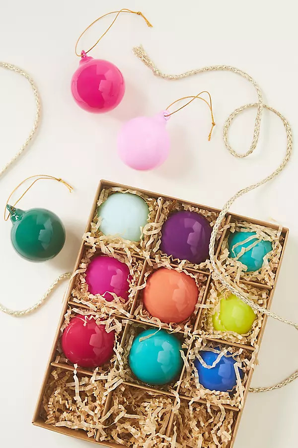 Opaque Ball Ornaments Set | Anthropologie (US)