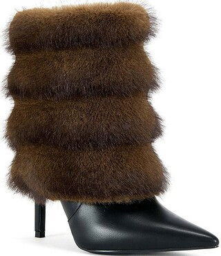 Azalea Wang Simon Faux Fur Foldover Booties | Dillard's | Dillard's