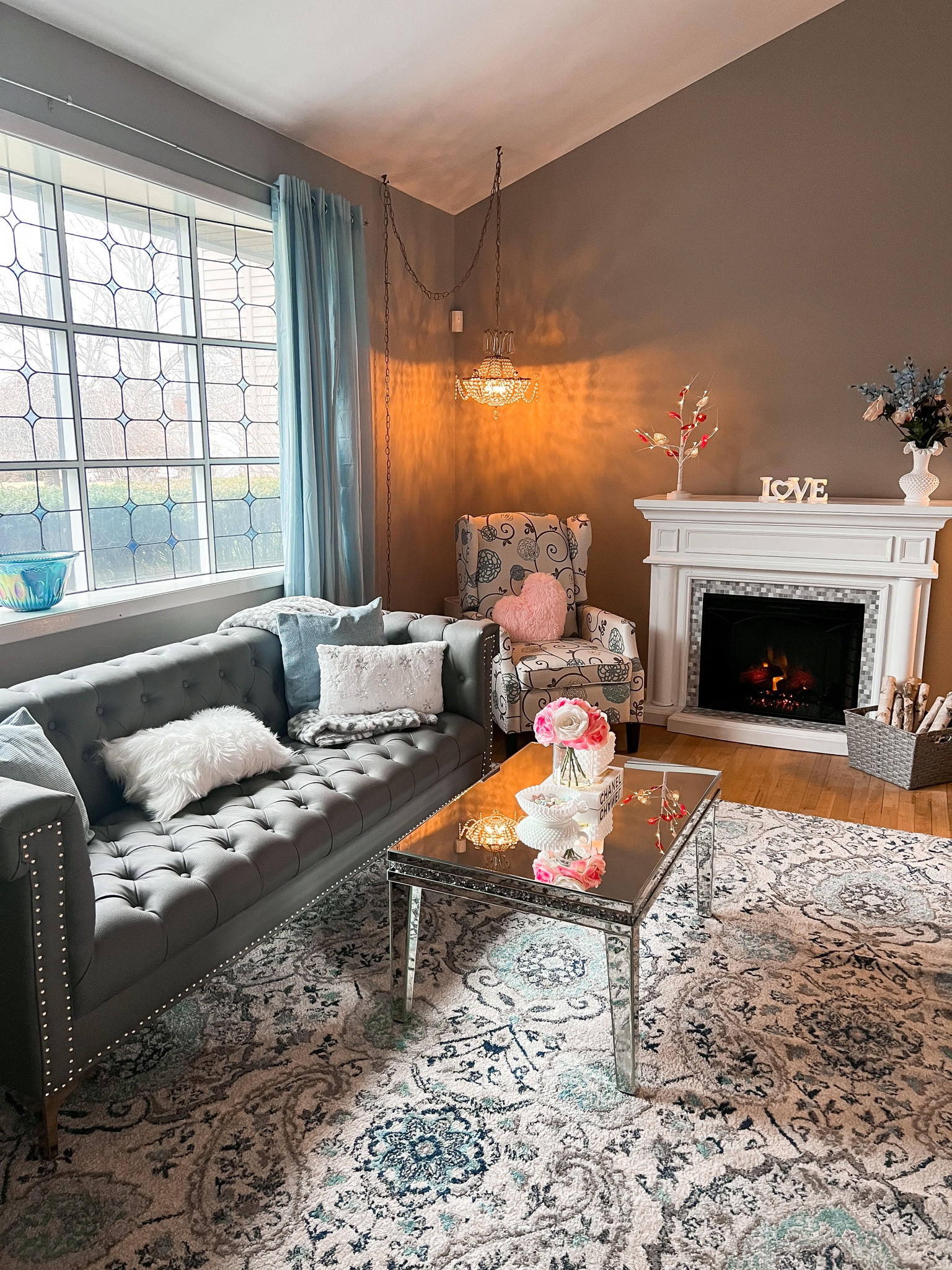 Valentine’s Day decor - Valentine’s Day home decor - updated living room furniture - updated living room decor - home decor - interior design - chesterfield tufted couch - recliner - winter decor - Amazon home - Amazon finds - Amazon favorites 

#LTKSeasonal #LTKhome #LTKunder50