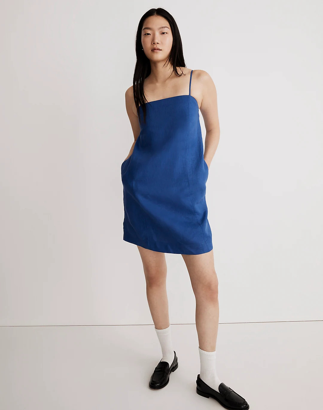 Goldie Mini Dress in 100% Linen | Madewell