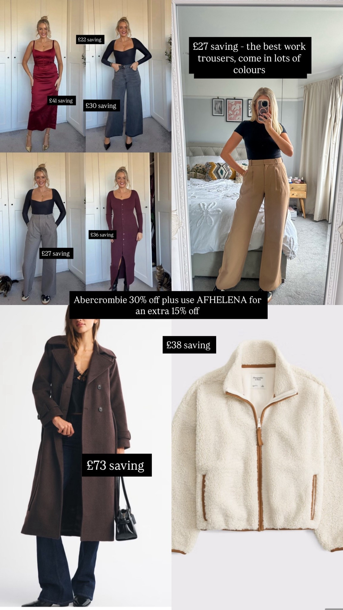 30% off Abercrombie PLUS use code AFHELENA to save an extra 15%!