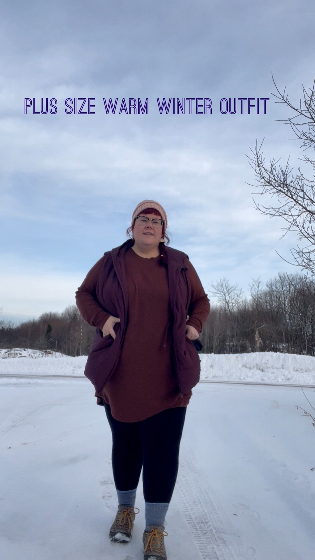 Staying warm in cozy dresses and fleece leggings! You can still look cute in layers while plus size in the winter 

#LTKPlusSize #LTKHoliday #LTKFindsUnder100