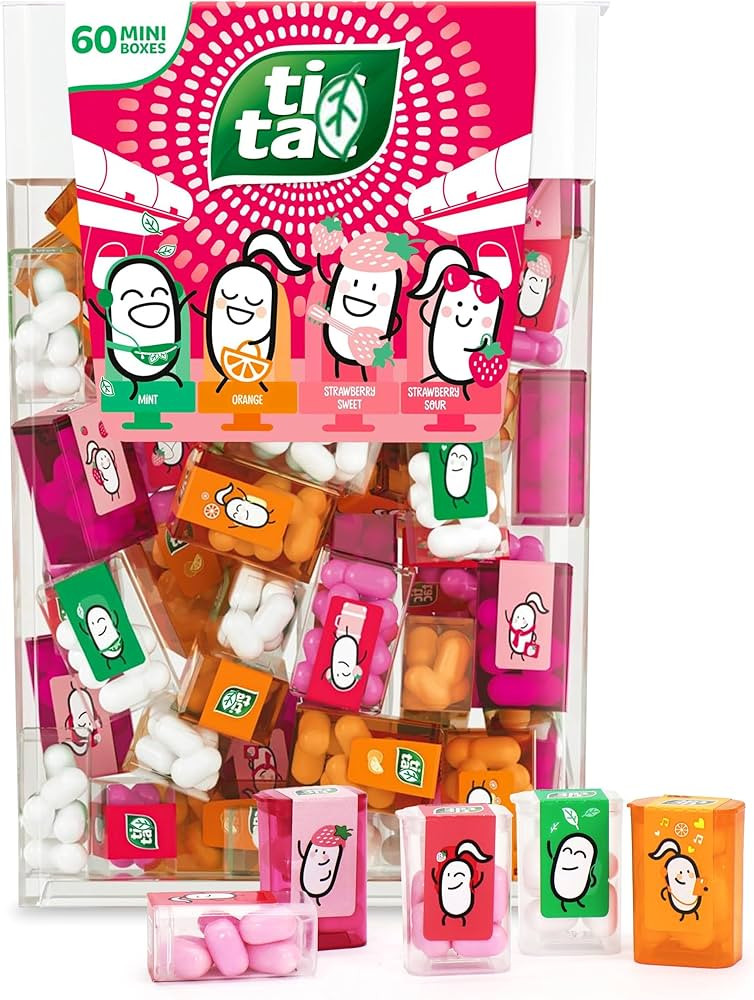 Bulk Mini Candy Travels Packs - 60 Individual Assorted Refreshing Candies Mini Boxes - Mint, Oran... | Amazon (US)