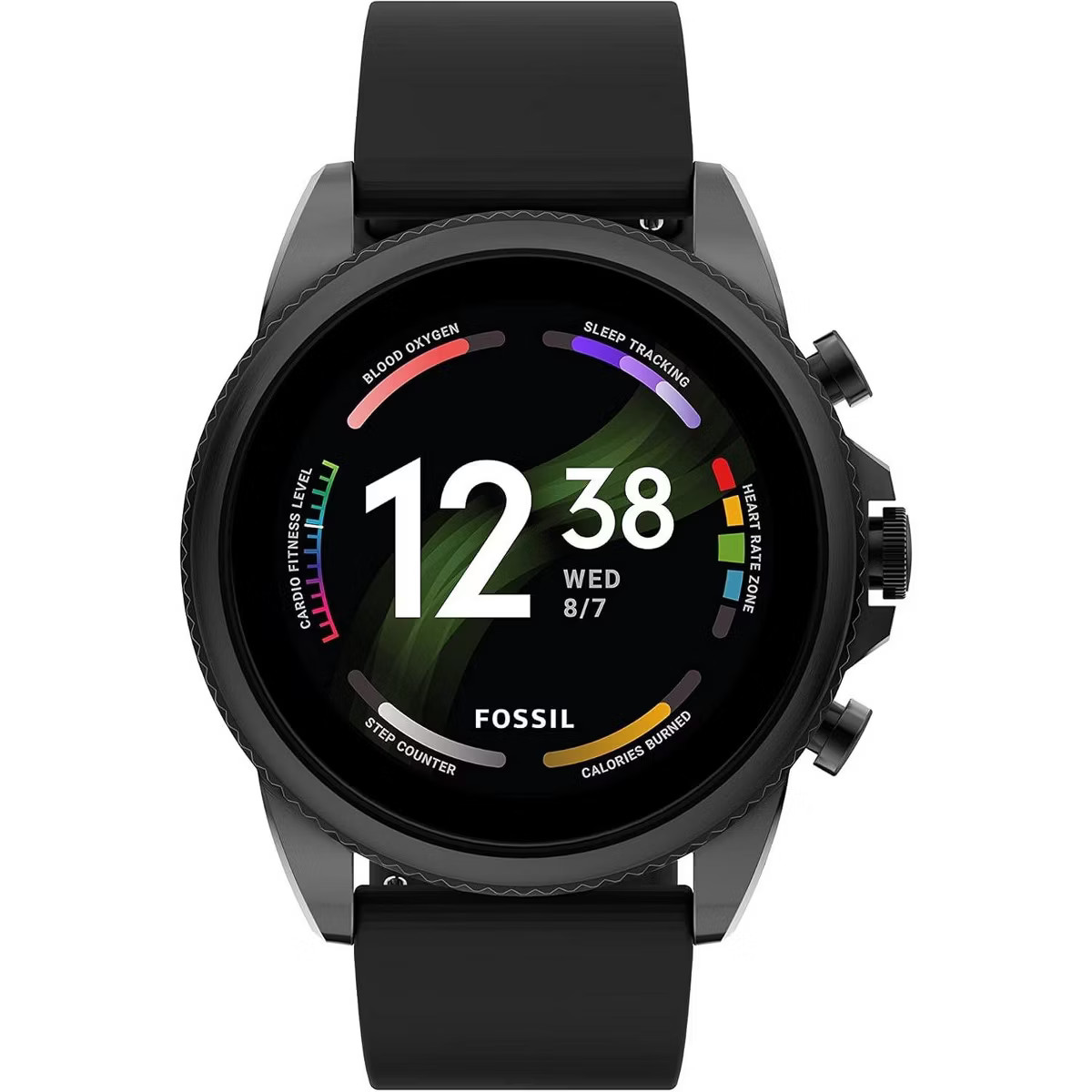 Fossil Men's Gen 6 Silicone Smartwatch 44mm Touchscreen Health, Sleep, Blood Oxygen, Step, Cardio... | Target