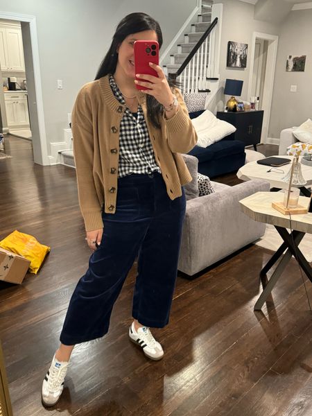 Todays fit! Love these pants. I have them in virtually every color and style and they are perfect for teaching in and work! 

Also still obsessed with my sambas!! 

#LTKworkwear #LTKshoecrush #LTKstyletip