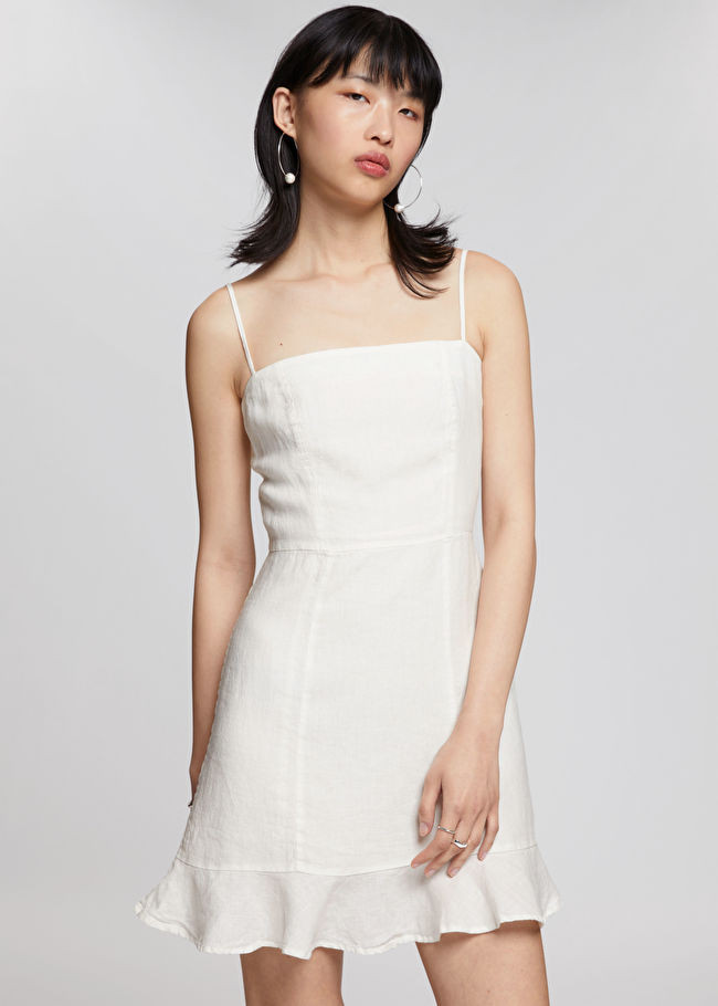 Ruffled Strappy Mini Dress | & Other Stories US