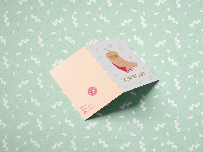 Mother's Day Card - Mom, you are my hero greeting card | Etsy (US)