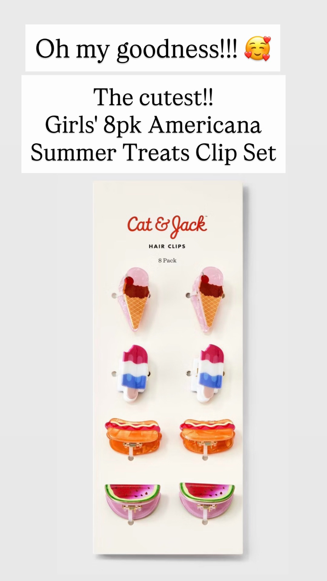 Girls' 8pk Americana Summer Treats Clip Set

#LTKKids #LTKBeauty