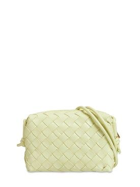 Bottega Veneta - Mini loop leather shoulder bag - Lemon Wash | Luisaviaroma | Luisaviaroma