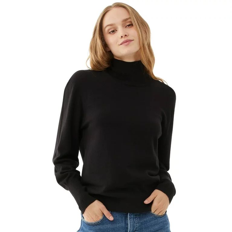 Free Assembly Women’s Ultra-Soft Turtleneck Sweater - Walmart.com | Walmart (US)
