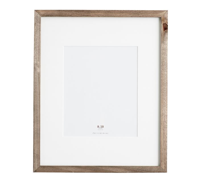 Wood Gallery Single Opening Frame - Set of 3 (includes 4x6, 5x7, 8x10) - Gray | Pottery Barn (US)