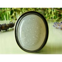 Agate Druzy Ring, Sterling Silver 925, Oxidised, Handmade, Coctail Ring, Statement Rings | Etsy (US)