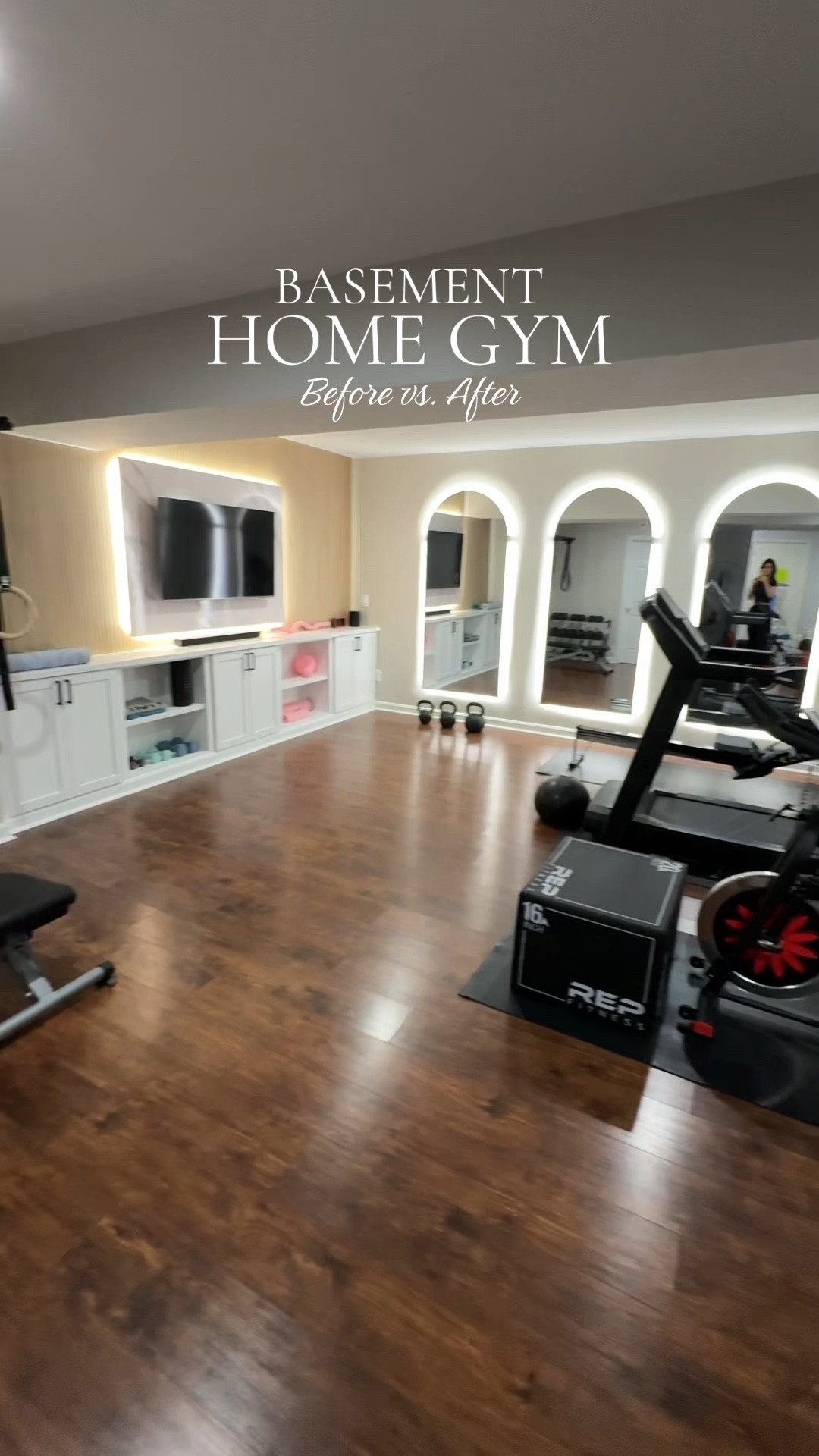 Home gym makeover 🖤

#LTKfitnessgoals #LTKActive #LTKHome