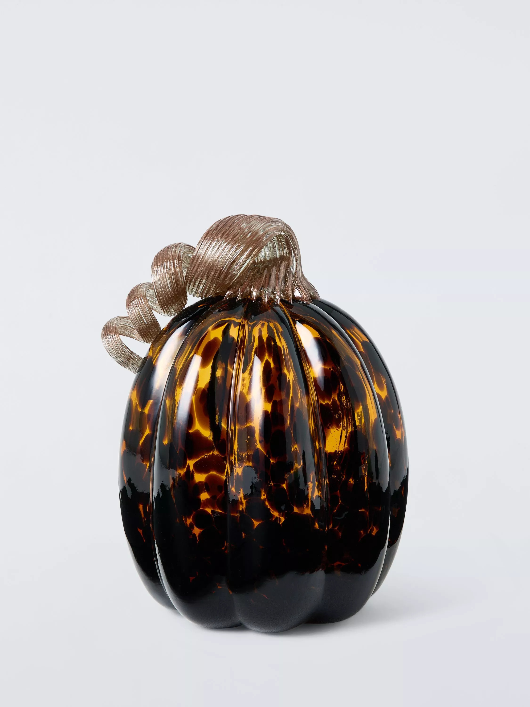 John Lewis Tortoiseshell Glass Pumpkin Decoration | John Lewis (UK)