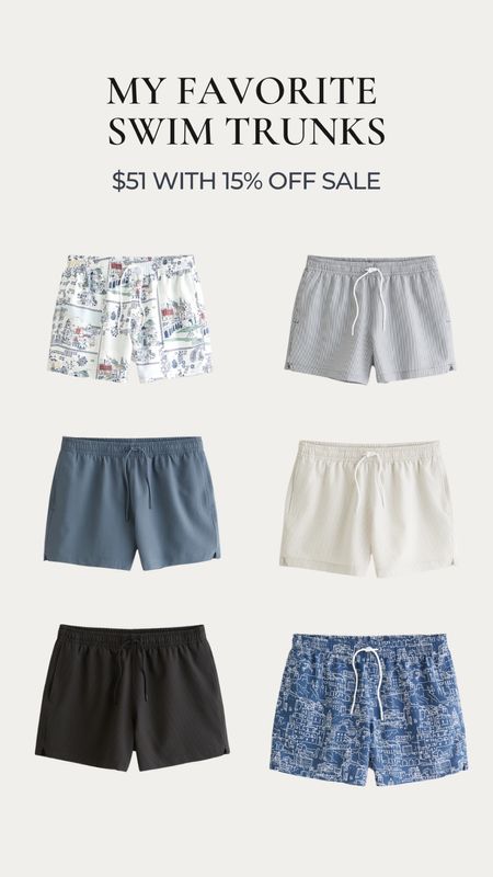 My favorite swim trunks from Abercrombie are $51 right now! 

#LTKMens