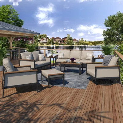 Townsend 7 - Person Outdoor Seating Group with Sunbrella Cushions | Wayfair North America