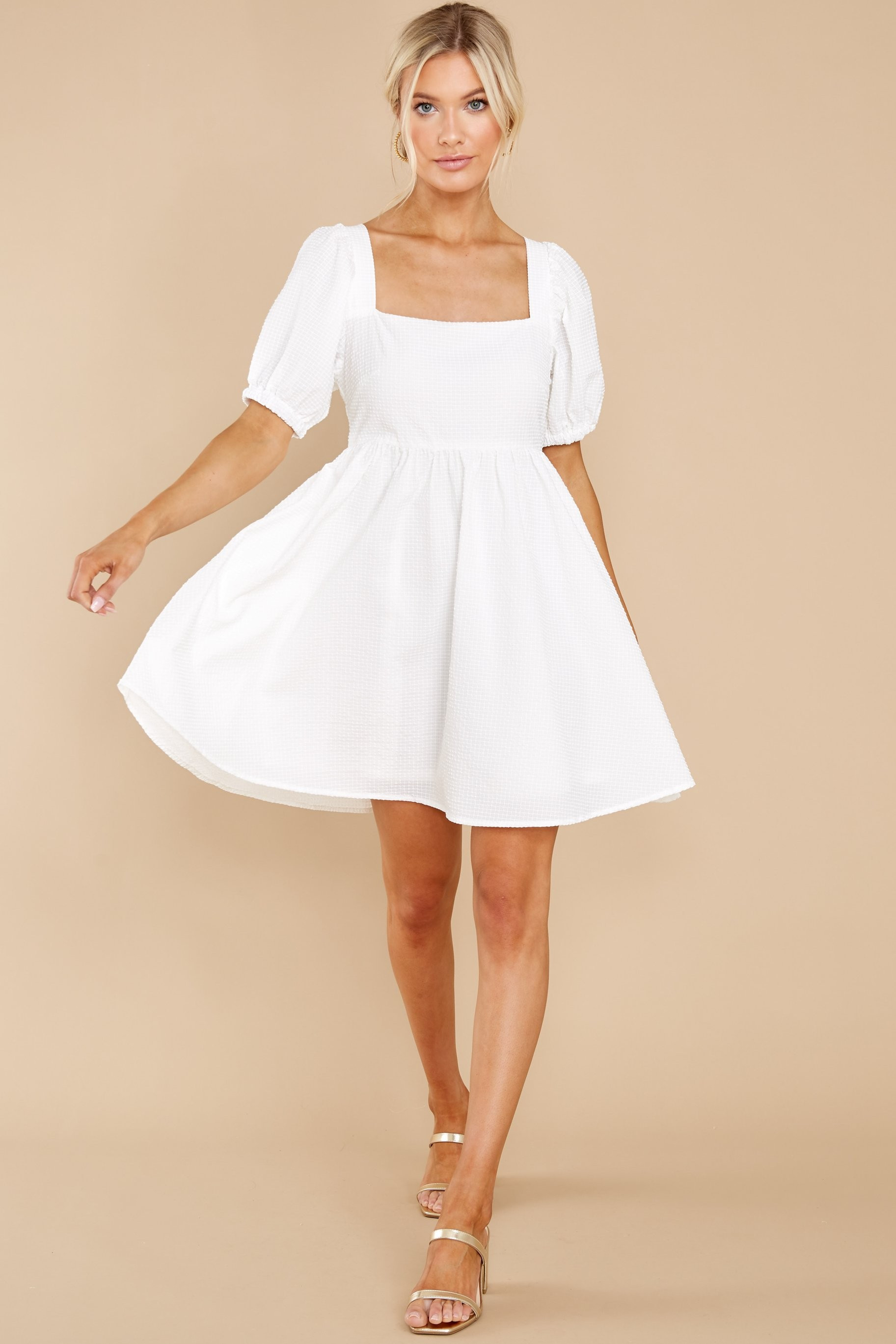 One Kiss Away White Dress | Red Dress 