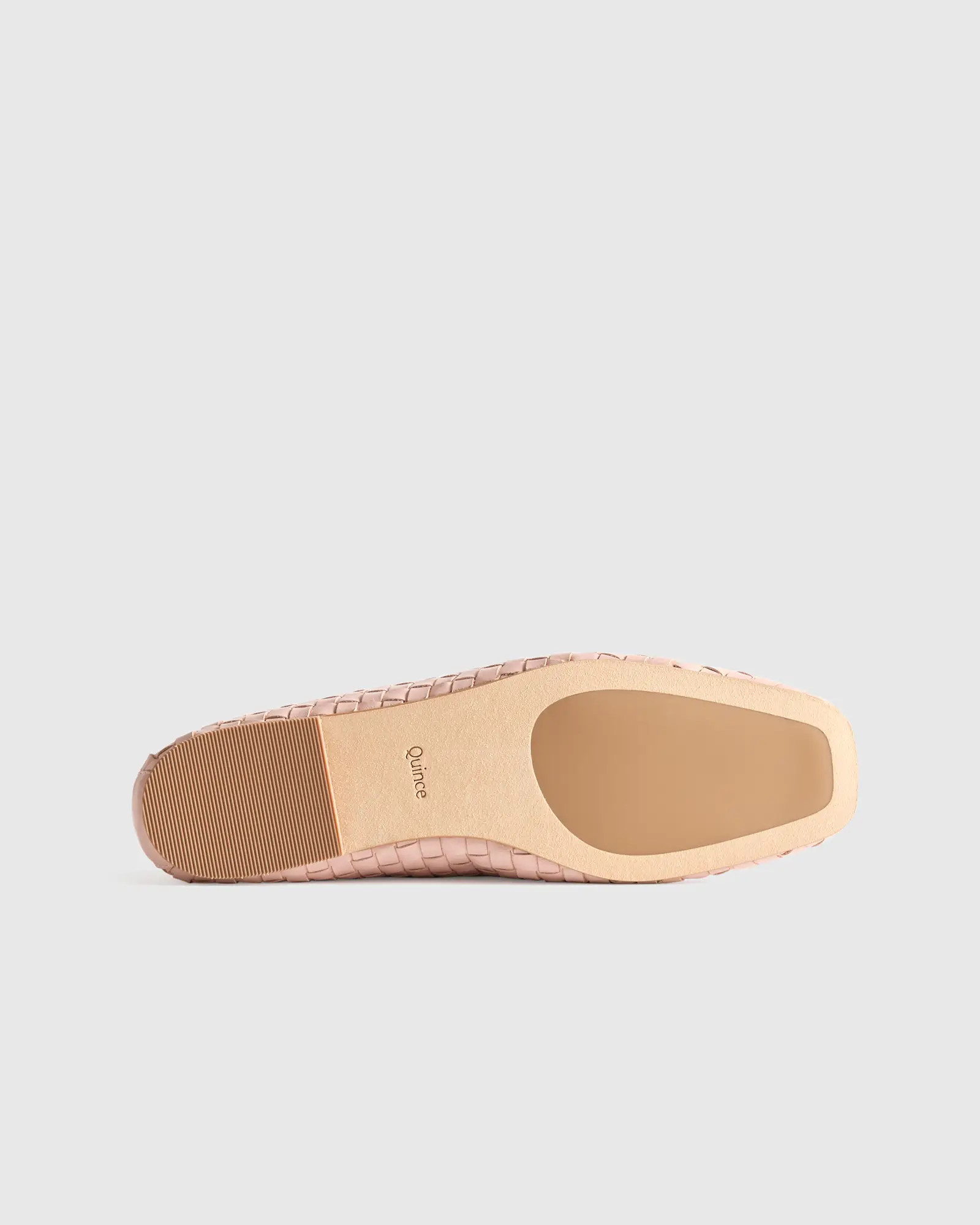 Italian Leather Handwoven Square Toe Ballet Flat | Quince