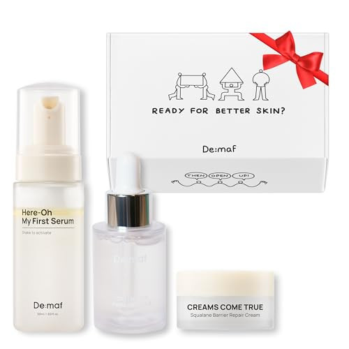 De:maf Welcome Skincare Kit – Bestseller 3-Step Skincare Set for Sensitive Skin & Barrier Care | Travel Size Skincare Gift Set for Mom & Women | Holiday Gift Limited Edition | Amazon (US)