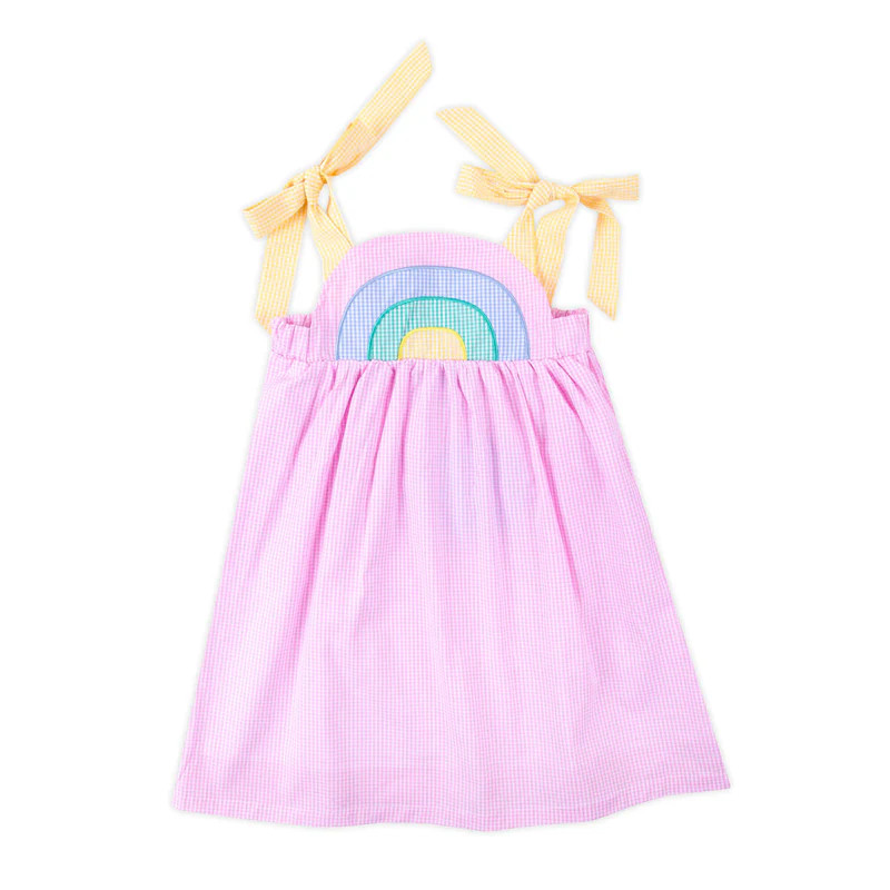 Rainbow Gingham Dress | Classic Whimsy