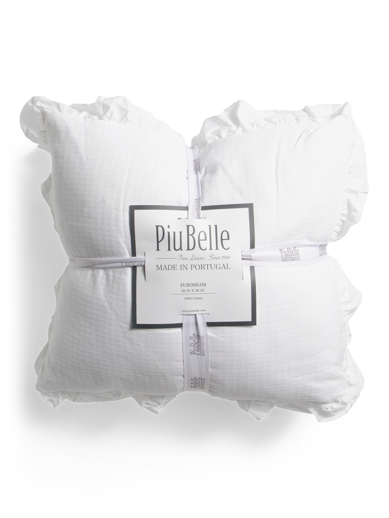 Made In Portugal 2pk Ruffle Euro Pillows | TJ Maxx
