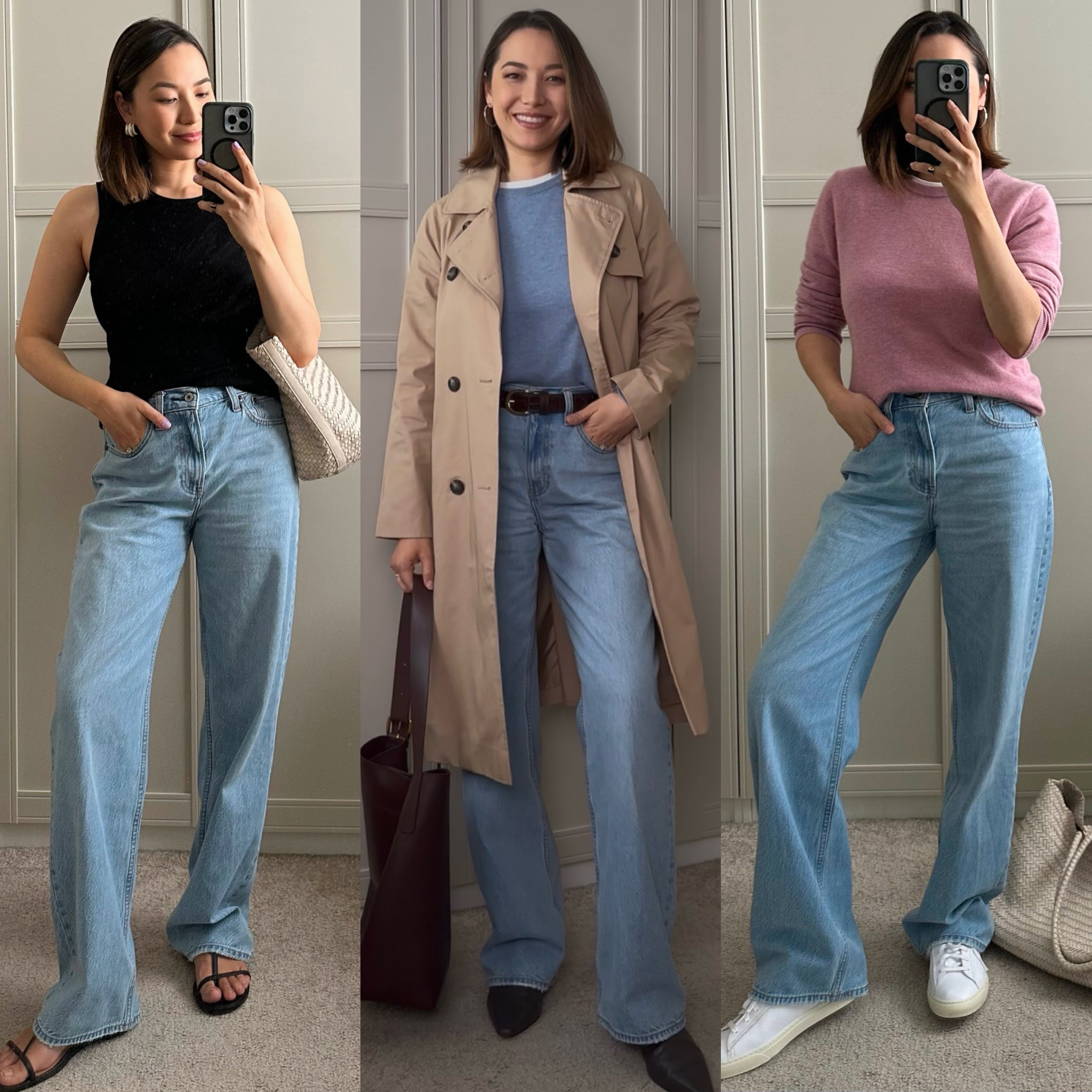 Loose jeans styled 3 ways for spring 

Abercrombie loose jeans - tts standard inseam, on sale under $60 with stacking code AFJEAN


#LTKSaleAlert #LTKStyleTip #LTKFindsUnder100