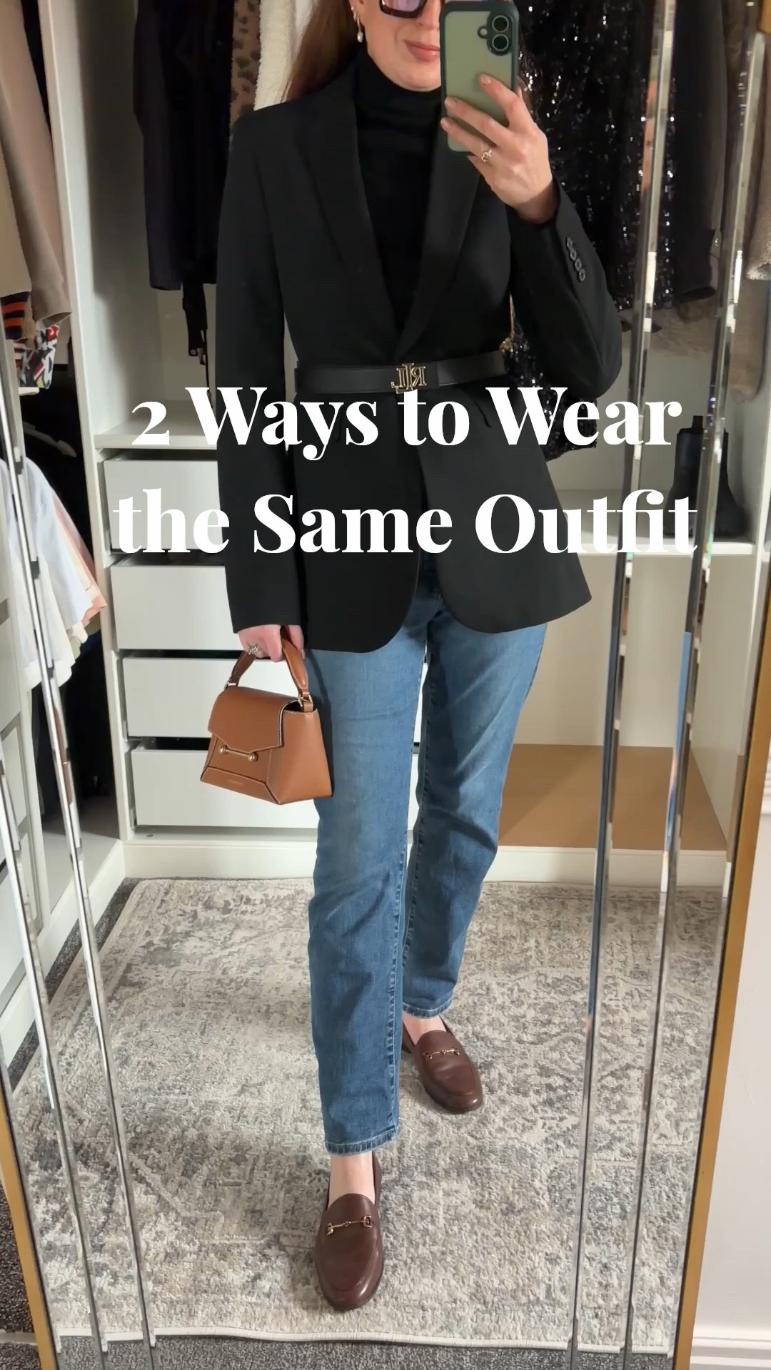 Business casual, but intentional.
Same base outfit: black blazer, denim, loafers.
Just switching the top changes the whole feel. Business casual outfit, classic workwear, black blazer outfit, loafers work outfit, quiet luxury style, elevated basics, office chic, winter capsule wardrobe, business casual workwear, business workwear

#LTKuk #LTKjeans #LTKworkwear